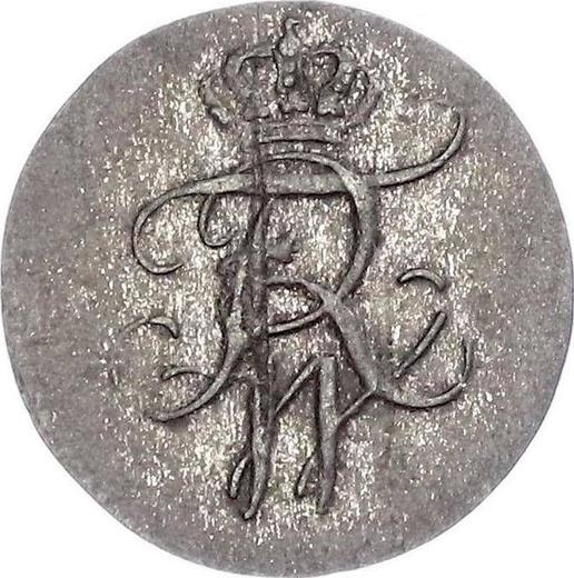 Аверс монеты - 1 пфенниг 1806 года A "Тип 1799-1806" - цена серебряной монеты - Пруссия, Фридрих Вильгельм III