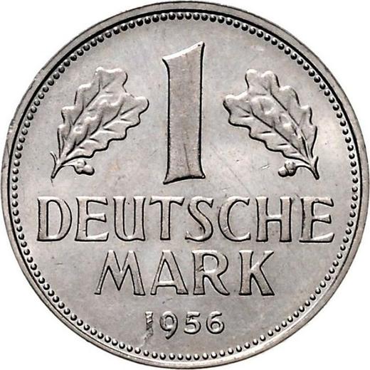Anverso 1 marco 1956 J - valor de la moneda  - Alemania, RFA
