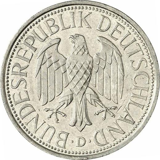 Rewers monety - 1 marka 1993 D - cena  monety - Niemcy, RFN