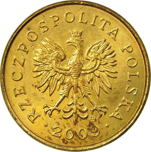 Anverso 2 groszy 2009 MW - valor de la moneda  - Polonia, República moderna