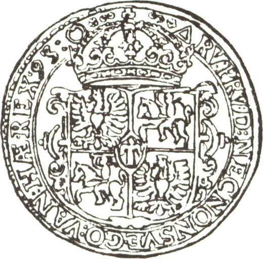 Реверс монеты - 10 дукатов (Португал) 1593 года - цена золотой монеты - Польша, Сигизмунд III Ваза