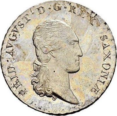 Аверс монеты - 1/6 талера 1806 года S.G.H. - цена серебряной монеты - Саксония, Фридрих Август I