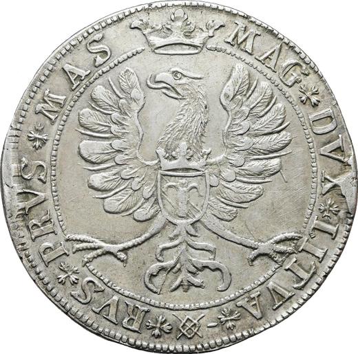 Реверс монеты - Талер 1590 года Копия Майнерта - цена серебряной монеты - Польша, Сигизмунд III Ваза