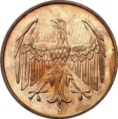 Аверс монеты - 4 рейхспфеннига 1932 года D - цена  монеты - Германия, Bеймарская республика
