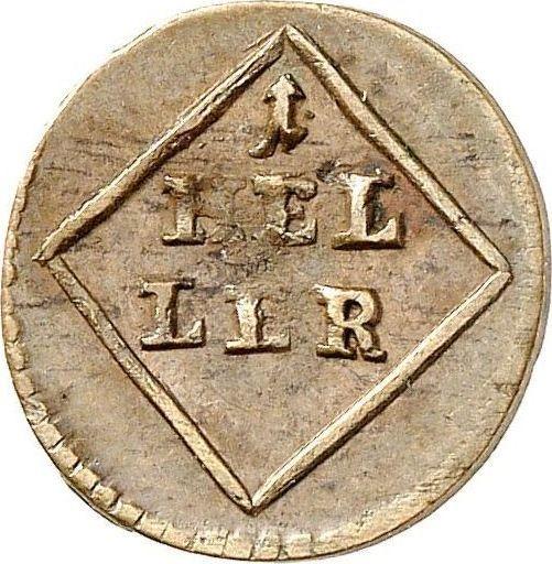 Reverse Heller 1799 -  Coin Value - Bavaria, Maximilian I