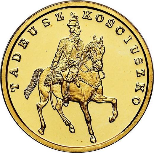 Reverse 200000 Zlotych 1990 "200th Anniversary of the Death of Tadeusz Kosciuszko" - Gold Coin Value - Poland, III Republic before denomination