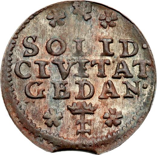 Реверс монеты - Шеляг 1757 года "Гданьский" - цена  монеты - Польша, Август III